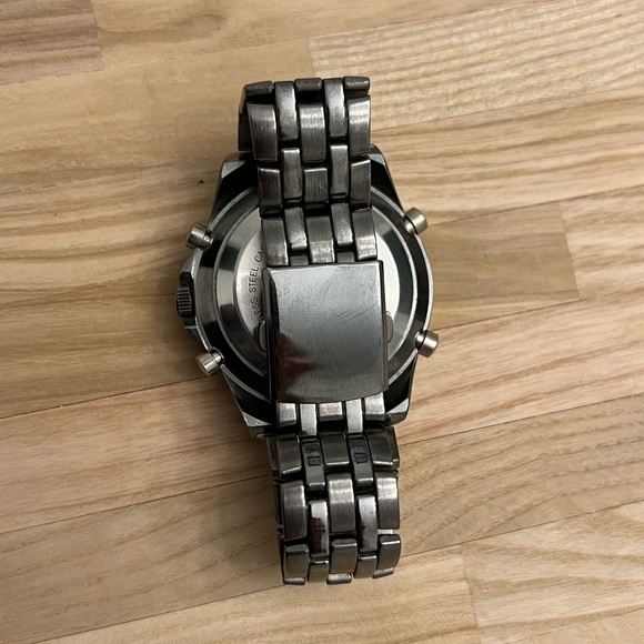 U.S. Polo Assn. Mens Watch Analog and Digital Light Stop Clock Gray Metal Band - Picture 10 of 12